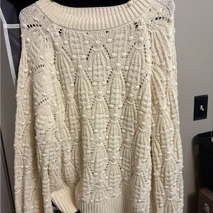 Chic Cream Knit Sweater